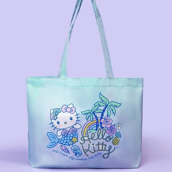 *** SOLD *** Hello Kitty Mermaid Graphic Ombre Shopping Tote Bag - Picture 4 of 8